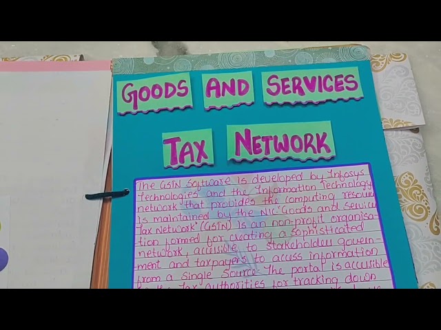 Goods and service tax act and its impact on GDP| @CreativeIdeasbyPrachi #economicsproject