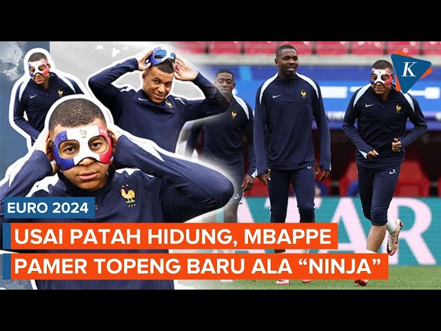 Euro 2024: Mbappe Pamer Topeng Baru ala "Ninja" Jelang Duel Lawan Belanda