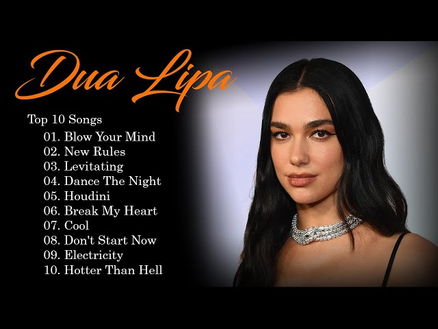DuaLipa Greatest Hits - DuaLipa Best Songs Full Album 2024 - Dua Lipa New Popular Songs 2024