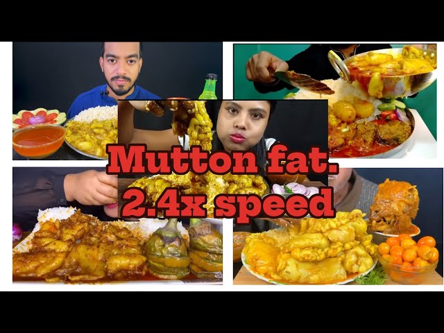 LOT'S OF OiLY SPICE🔥 MUTTON FAT CURRY WITH RICE🍚. ASMR Eating Spice🥵🔥Mutton Curry Mukbang