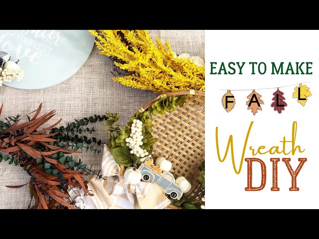 Five Easy to make FALL WREATH DIY under $5 | Fall Decor 2021