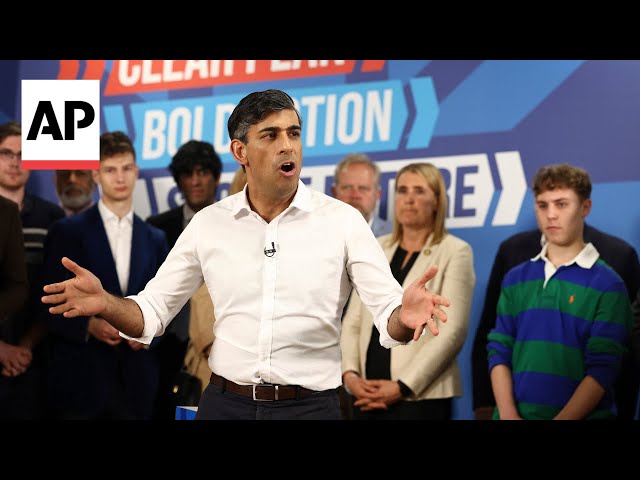 UK PM Sunak struggles with missteps while trying to lift Conservatives ahead of election