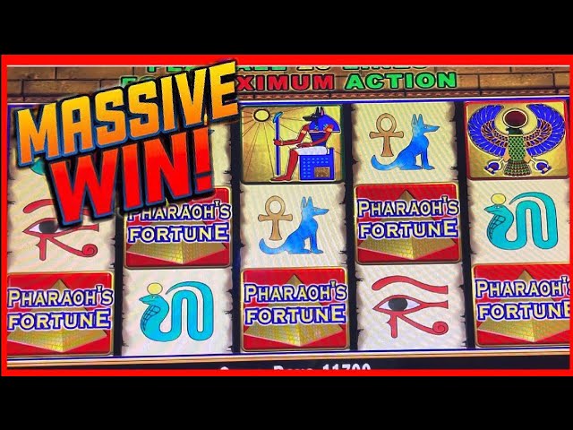 SOME HIGH LIMIT SLOT ACTION ON PHARAOH'S FORTUNE SLOT