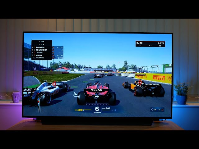 F1 22 Gameplay on LG C2 OLED TV and PS5
