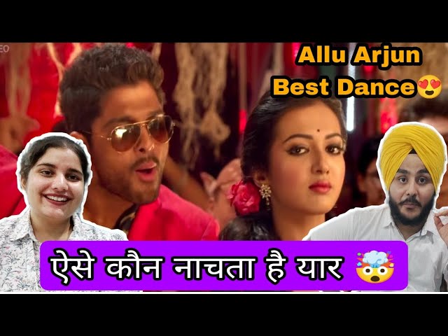 Allu Arjun Best Dance | Top Lesi Poddi Song - Reaction | Allu Arjun, Catherine | SardarJi Reaction