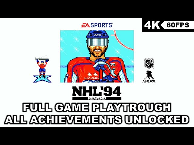 NHL 94 Rewind - Full Game - All Achievements Unlocked - Xbox Series X - 4K60FPS HDR - No Commentary