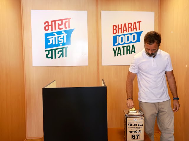 Voted in the Congress Presidential Elections | Rahul Gandhi | Bharat Jodo Yatra
