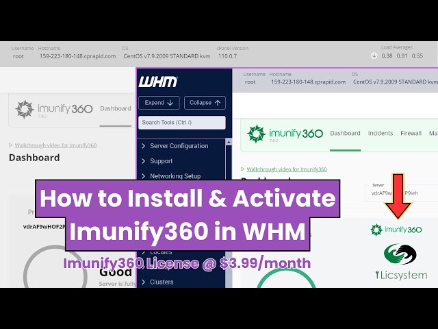 How to Install and Activate Imunify360 in WHM Root