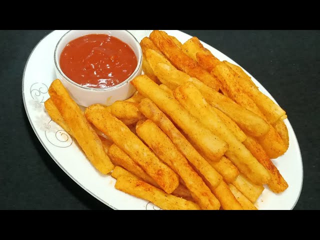 New Style Crispy French Fry Recipe! Its So Delicious! Potato French Fries Recipe At Home! Potato Rcp