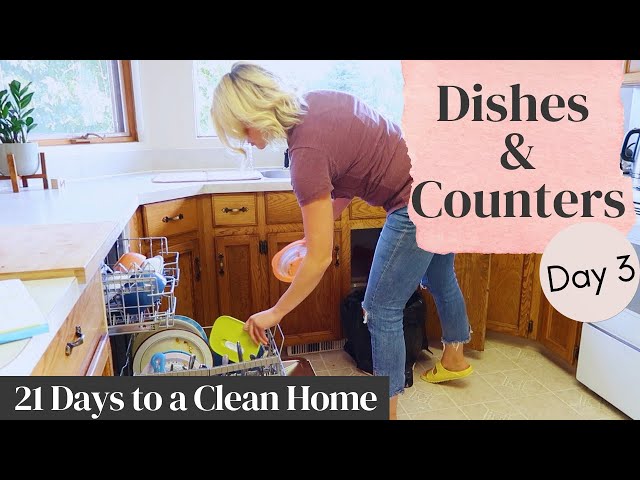 Dishes and Counters | Day 3 - 21 Days to a Clean Home
