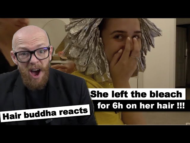 She left the bleach for 6h on her hair  - Hairdresser reacts to Hair Fail