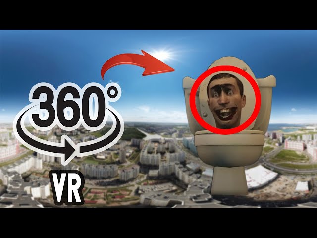Skibidi Toilets 360° Find a white toilet bowl
