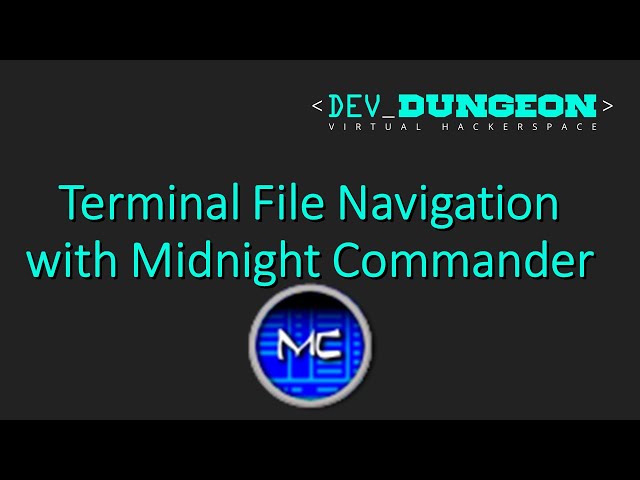 Terminal File Navigation with Midnight Commander