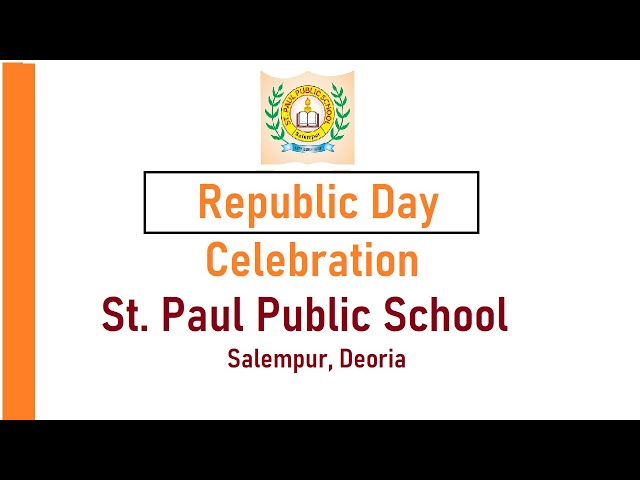 Republic Day Celebration #stpaulpublicschool #culturalprogramme