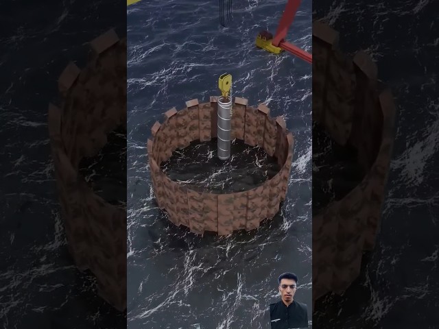 How UnderWater Construction is Build Logical 3D Video 🔥🌉 #bridge #underwater #construction #shorts