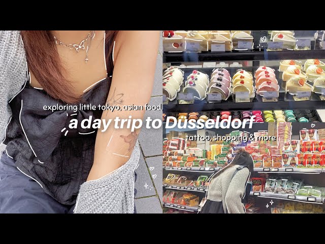 A DAY IN DÜSSELDORF🚏🎧 exploring little tokyo, what I eat, new tattoo, shopping & more