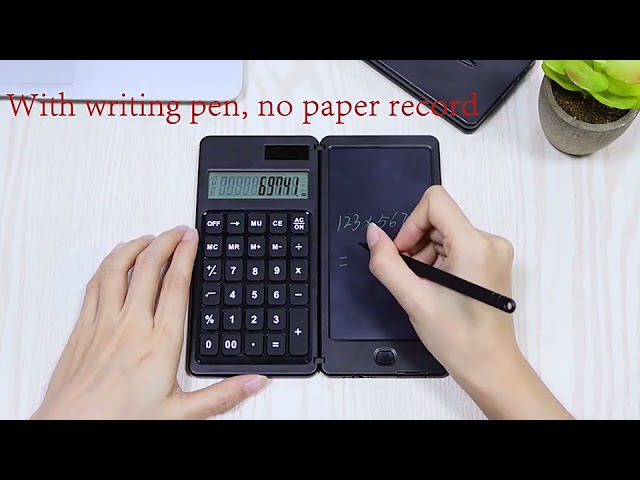 6-Inch Folding Portable Calculator LCD Desktop LCD Intelligent Writing Board Learning Drawing