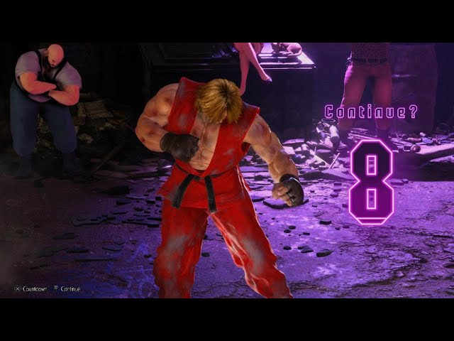 Street Fighter 6 - Ken Continue Screen (Classic Costume)