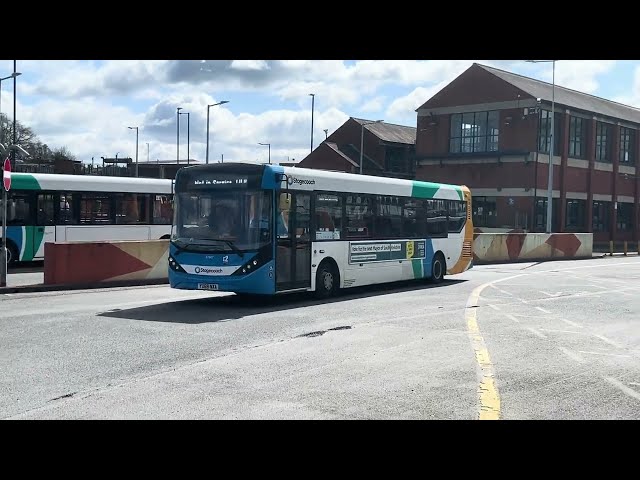 Stagecoach In Barnsley 37607 departs Barnsley Interchange with a NIS and head back to Depot