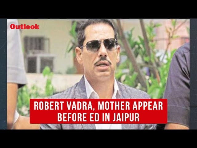 Robert Vadra, Mother Appear Before ED In Jaipur