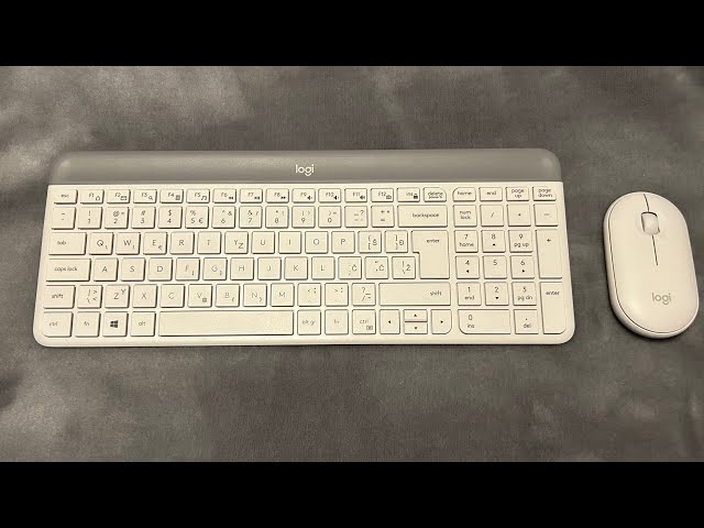 Logitech SLIM COMBO MK470 (Wireless Keyboard and Mouse in white color 🤍)! - UNBOXING!!