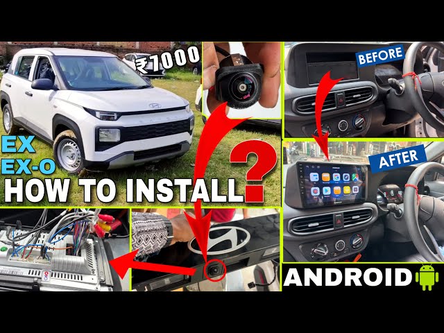 How To Install Android Stereo On Hyundai Extor 2023🔥How to install Android Stereo In Car #exter2023