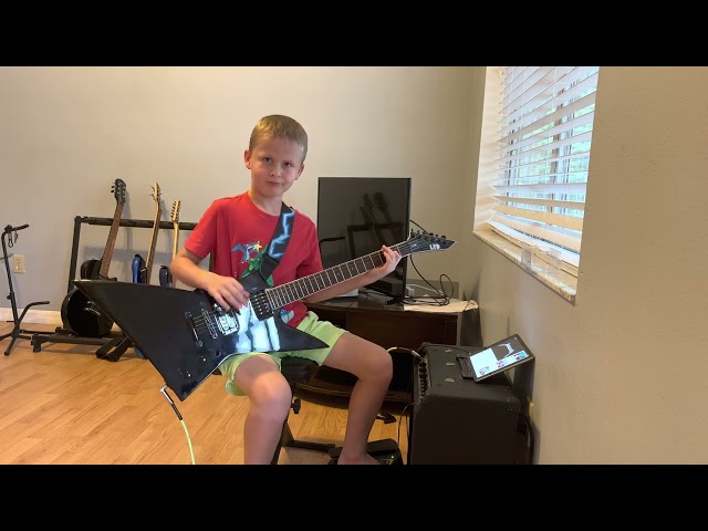 Metallica - Master of Puppets by a 9 year old fan!