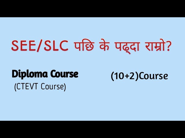 Study after SEE / Career Counselling after SEE/SLC