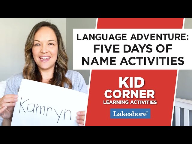 Language Adventure: Five Days of Name Activities