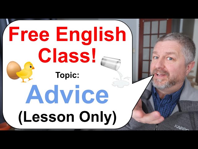Free English Class! 🥚🥚🐤 Topic: Advice! (English Sayings, Proverbs, and Idioms)