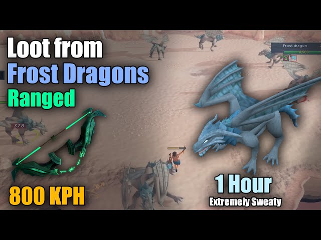 Loot from 1 Hour of Frost Dragons | 800 KPH | Ranged | Runescape (Sweaty)