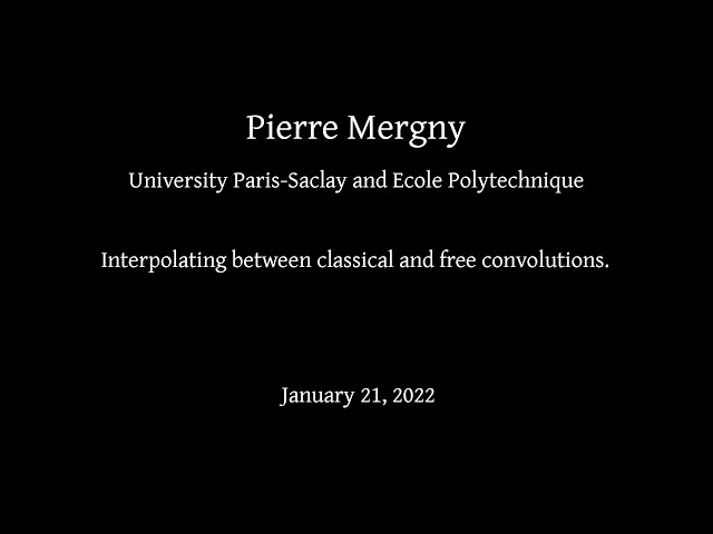 Pierre Mergny -- Interpolating between classical and free convolutions