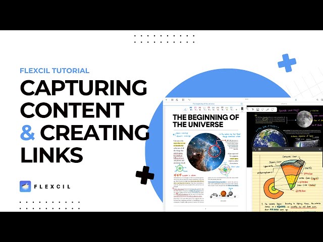 Capturing content & Creating links | Flexcil Tutorial