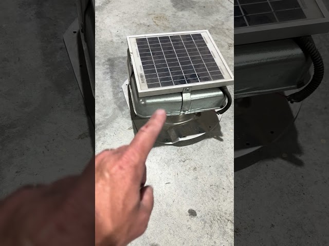 Quick Look at These Solar Fans! I’ll Do More In-Depth Later! #solar #shippingcontainer #storage