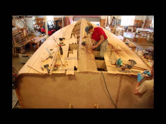 Time Lapse of Cold-Molded Wooden Boat Building - Stage 1