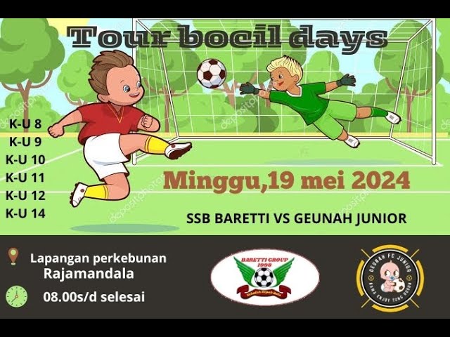 Geunah FC Junior U13 VS SSB Baretti | Babak 2 | Friendy match @lapangsepakbolaperkapen Rajamandala