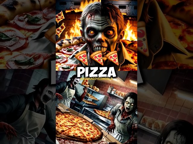 ALERT!⚠️ ZOMBIES ORDER PIZZA 🍕 #shorts #ai #funny #zombieshorts
