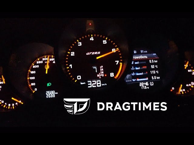 DT 0-300+. Porsche 911 GT2 RS 0 - 328 km/h.