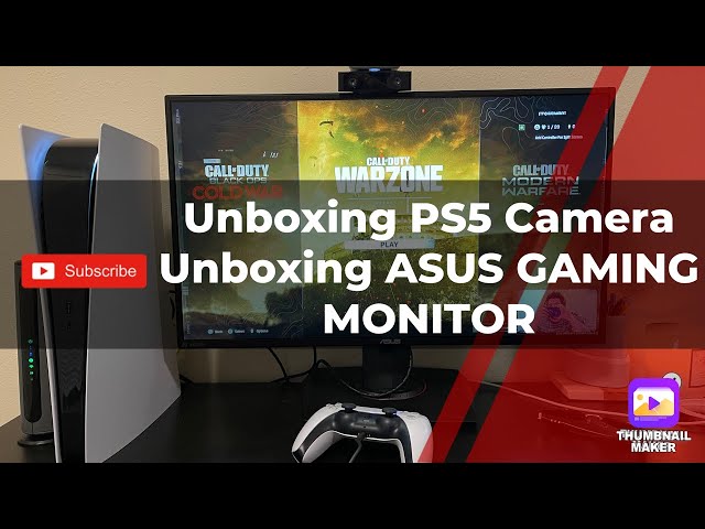 I Unboxed the PS5 Camera + ASUS Gaming Monitor!! + SET UP