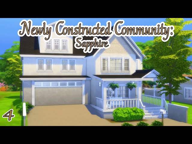 Newly Built Community Home: SAPPHIRE| The Sims 4 Speed Build
