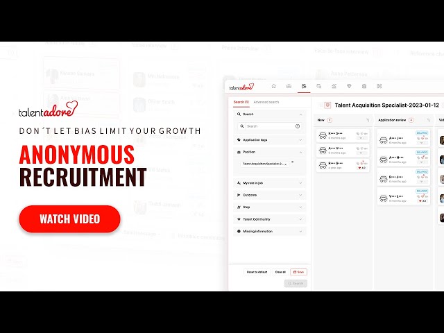 Make your hiring more inclusive - TalentAdore Hire’s Anonymous Recruitment Module