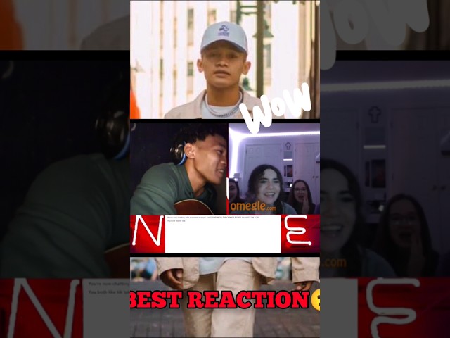 JONG MADALIDAY HOW DEEP IS YOUR LOVE COVER ON OMEGLE BEST REACTION!#jongmadaliday #singingreactions