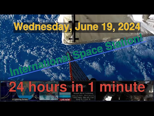 NASA Live Stream of Earth HD camera [06-19-2024] - Daily Time Lapse #timelapse #nasa #iss