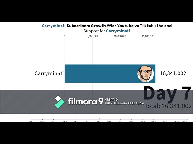 Carryminati Subscribers Growth After Youtube vs Tik Tok Video | Support For Carryminati