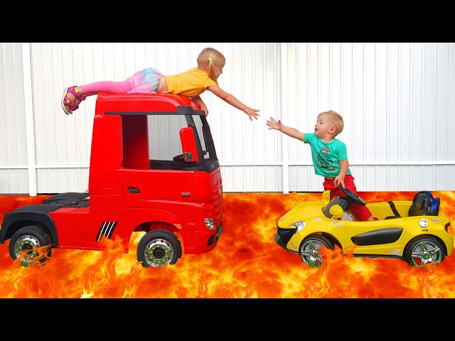 The Floor is Lava + More Children's Songs and Videos by Katya and Dima