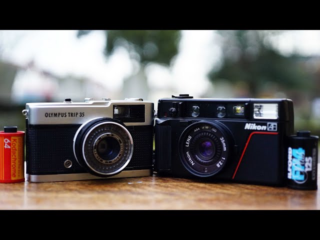 Small Camera - BIG Aperture! The Nikon L35 AF and Olympus Trip 35 - Reviewed!