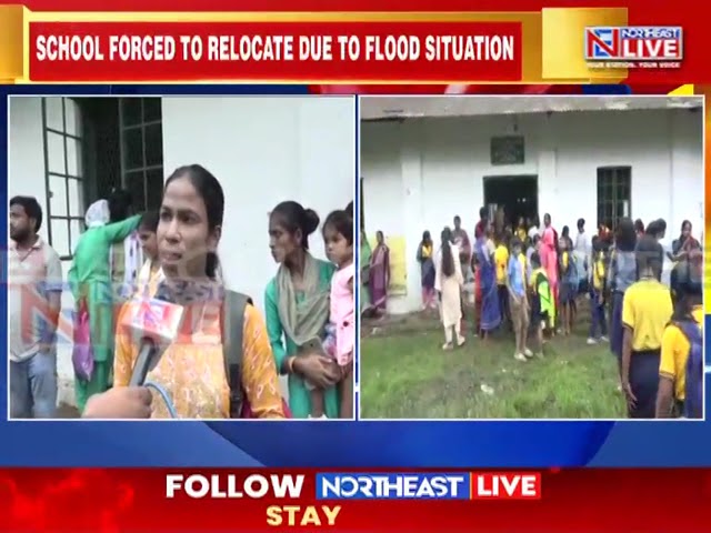 Floods in Assam: School submerged, students shifted to club nearby