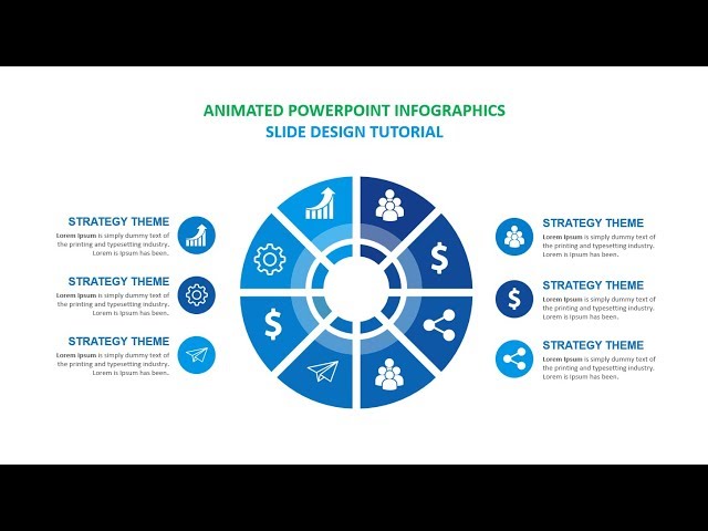 Animated PowerPoint Infographics Slide Design Tutorial - PowerPoint 2019 Bangla Tutorial