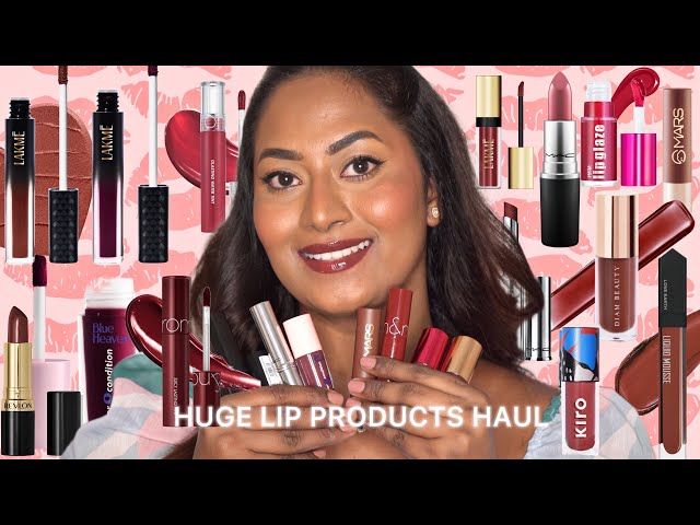 HUGE HAUL - Lipstick, Lip Gloss, Liquid Lipstick, Lip Oil, Lip Tints ✨ Lot of New Launches ✨