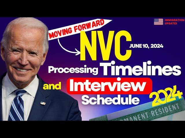 NVC Processing TIMELINES JUNE 11, 2024, NVC Interview Schedule, Case Creation & Status Updates